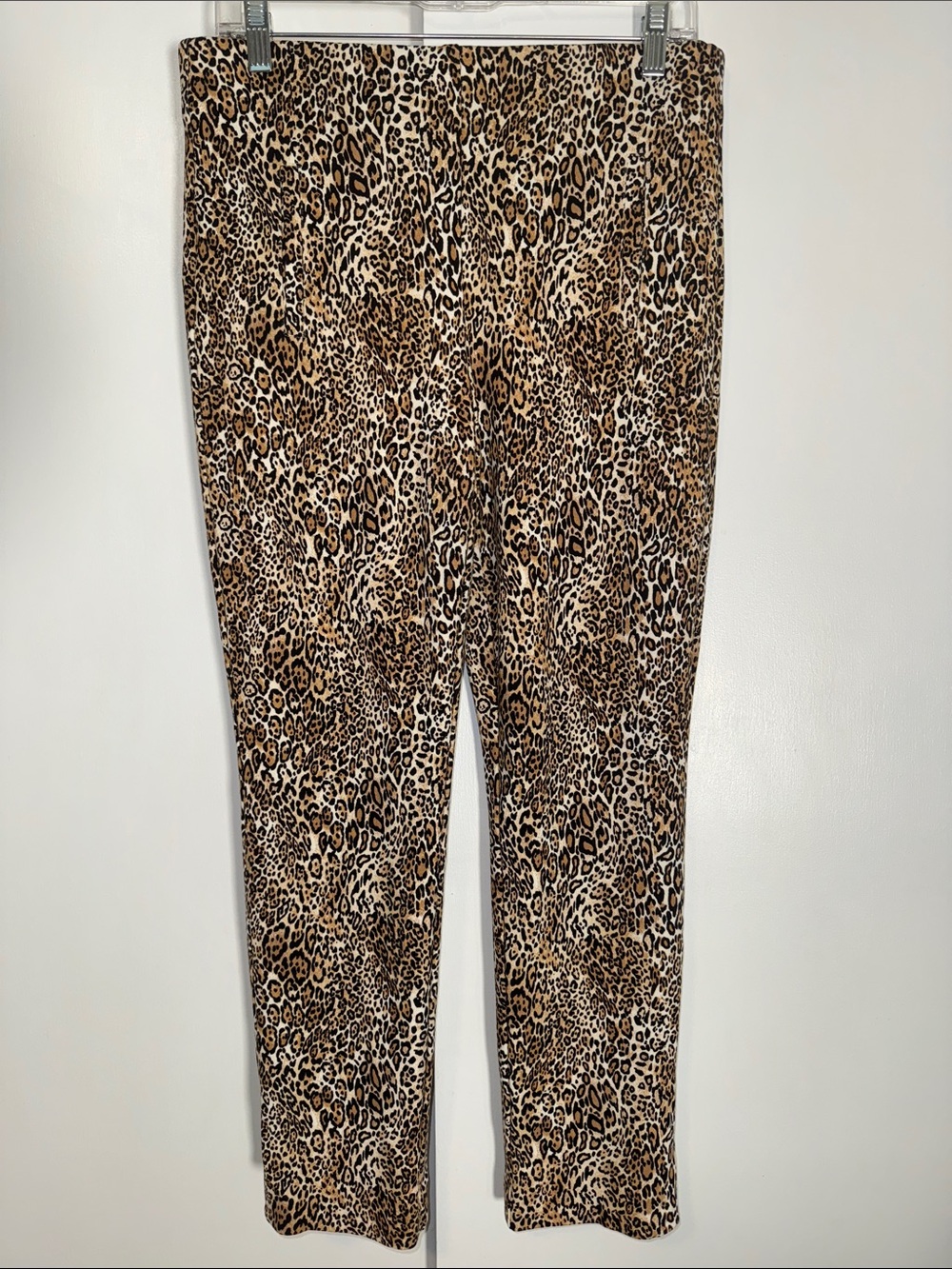 Chico’s So Slimming Juliet Cheetah Print Ankle Pants Women’s 6